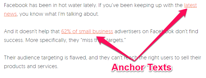 On-Page SEO anchor text