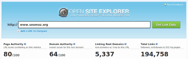 Open site explorer